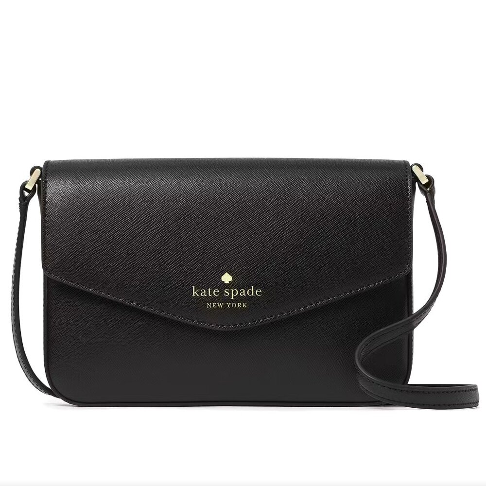 KATE SPADE Black Sadie Envelope Mini Crossbody NEW